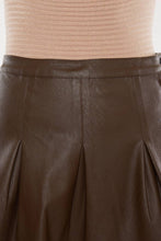 Load image into Gallery viewer, Pleated Vegan Leather Mini Skirt
