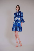 Load image into Gallery viewer, LONG BELL SLV BUTTON UP COLLARED SHIRT DRESS
