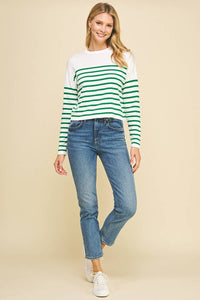 Light Weight Stripe Sweater by PINCH