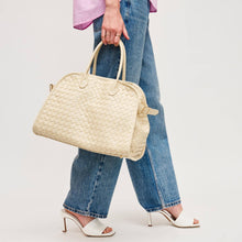 Load image into Gallery viewer, Rhonda Woven Tote with Crossbody Strap
