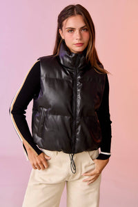 Eva Faux Leather Vest