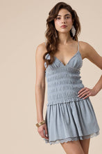 Load image into Gallery viewer, Smocked Waist Mini Dress from Sky to Moon
