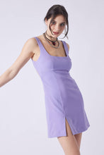 Load image into Gallery viewer, Open Back Mini Dress with Front Slit - 2 colors
