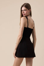 Load image into Gallery viewer, Black Square Neck Mini Dress by Sky to Moon
