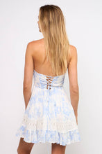 Load image into Gallery viewer, Sky to Moon Strapless Floral Mini Dress
