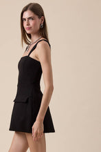 Load image into Gallery viewer, Black Square Neck Mini Dress by Sky to Moon
