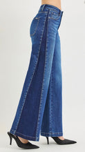 Load image into Gallery viewer, Risen High Rise Wide Leg with Contrast Side Panel Jeans - Dark PW21877
