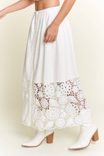 Load image into Gallery viewer, Lace Detail Button Down Long Skirt
