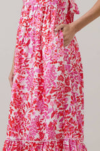 Load image into Gallery viewer, Reidy Floral Mawar Ruffle Midi Dress
