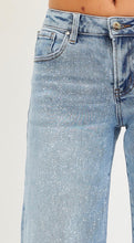 Load image into Gallery viewer, Risen Low Rise Sparkly Wide Leg Jeans - PW21284 LUREX LIGHT
