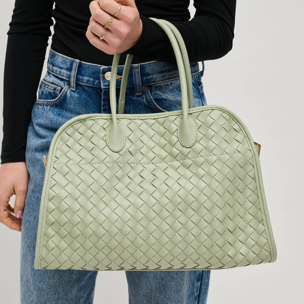 Rhonda Woven Tote with Crossbody Strap
