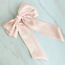 Load image into Gallery viewer, Doubled Satin Bow Hair Clip
