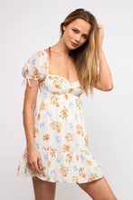 Load image into Gallery viewer, SWEETHEART NECK SHORT PUFF SLEEVE MINI DRESS
