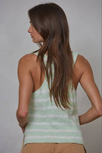 Load image into Gallery viewer, W2047 | Knit Sweater Cotton Striped V-Neck Sleeveless Top
