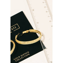 Load image into Gallery viewer, Gold Dipped 4Cm Hoop Earrings
