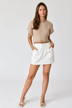 Load image into Gallery viewer, Olivia Cropped Rib Knit Top
