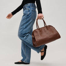 Load image into Gallery viewer, Rhonda Woven Tote with Crossbody Strap
