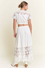 Load image into Gallery viewer, Lace Detail Button Down Long Skirt
