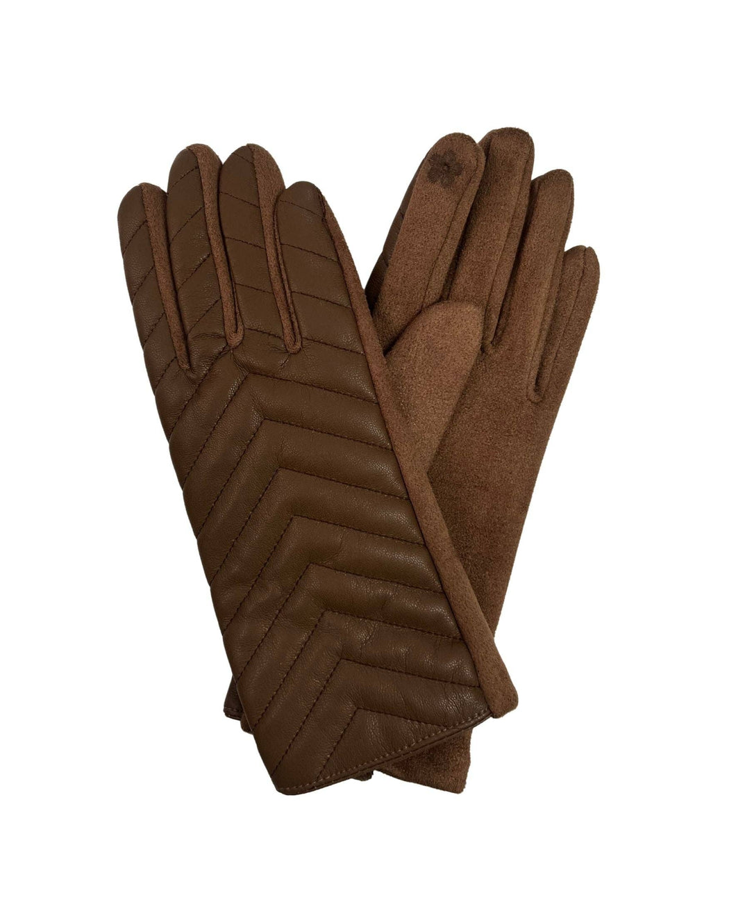 Vegan Leather Quilted Glove