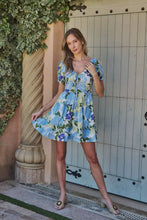 Load image into Gallery viewer, Muna Tiered Mini Dress Khloey Floral
