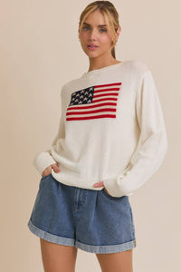 American Flag Sweater