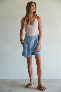 Eyelet Merrow Edge Cami
