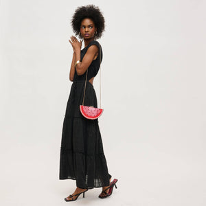 Tabitha Watermelon Crystal Evening Bag