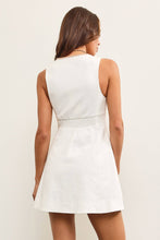 Load image into Gallery viewer, White Linen Button Front Mini Dress
