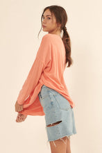 Load image into Gallery viewer, Mineral Washed Vintage Oversize Long-Sleeve Tee
