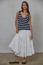 Load image into Gallery viewer, W2047 | Knit Sweater Cotton Striped V-Neck Sleeveless Top
