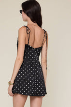 Load image into Gallery viewer, Satin Polka Dot Mini Dress by Sky to Moon

