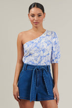 Load image into Gallery viewer, Azul Tropical One Shoulder Blouse
