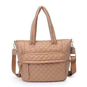 Jayna Quilted Nylon Tote