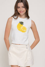 Load image into Gallery viewer, Lemon Knit Sweater Top
