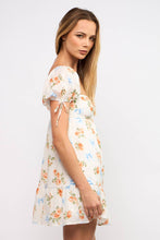 Load image into Gallery viewer, SWEETHEART NECK SHORT PUFF SLEEVE MINI DRESS
