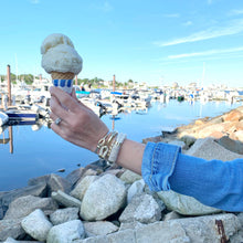 Load image into Gallery viewer, Tremont - Ivory/Metallic Gold - Nautical Rope Bracelet
