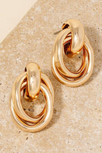 Load image into Gallery viewer, Layered Oval Earrings
