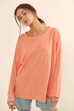 Load image into Gallery viewer, Mineral Washed Vintage Oversize Long-Sleeve Tee

