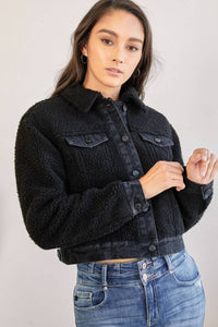 Cropped Sherpa Jacket