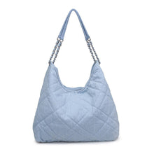 Load image into Gallery viewer, Quilted Denim Hobo - Light Wash
