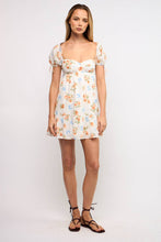 Load image into Gallery viewer, SWEETHEART NECK SHORT PUFF SLEEVE MINI DRESS
