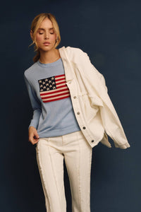 American Flag Sweater