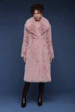Load image into Gallery viewer, Oversized Collar Faux Fur Midi Coat

