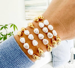 Atlantic - Ivory/Gold - Nautical Rope Bracelet