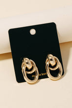 Load image into Gallery viewer, Multi Linked Oval Hoop Earrings
