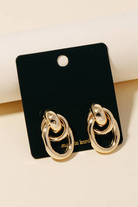 Multi Linked Oval Hoop Earrings