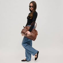 Load image into Gallery viewer, Rhonda Woven Tote with Crossbody Strap
