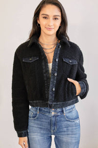 Cropped Sherpa Jacket