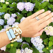 Load image into Gallery viewer, Hampstead - Ivory/Gold - Nautical Rope Bracelet
