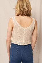 Load image into Gallery viewer, Sleeveless Crochet Top with Button Detail
